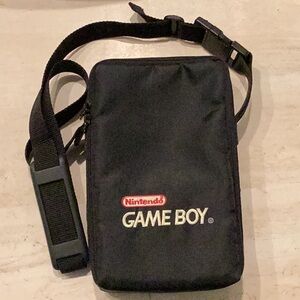 Vintage Nintendo Game Boy Color Console Carrying Case Travel Bag Gameboy Black